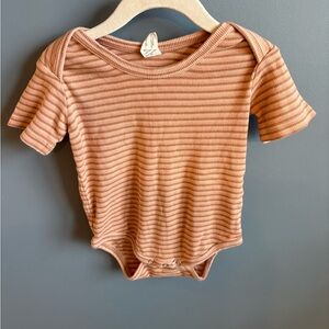 Short Sleeve Lap Neck Bodysuit